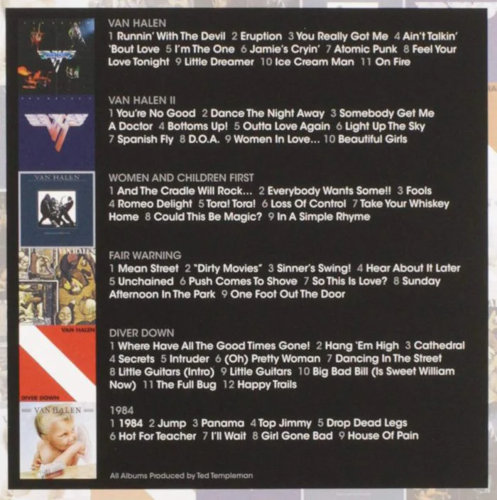 Van Halen - Studio Albums 1978-1984, The (6CD Box Set) - CD - New - Image 2