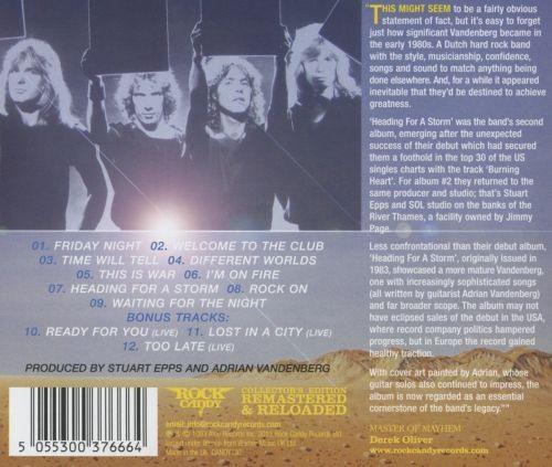 Vandenberg - Heading For A Storm (Rock Candy rem. w. 3 bonus tracks) - CD - New - Image 2
