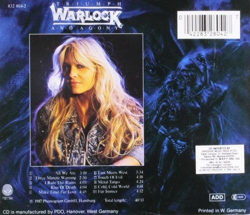 Warlock - Triumph And Agony - CD - New - Image 2