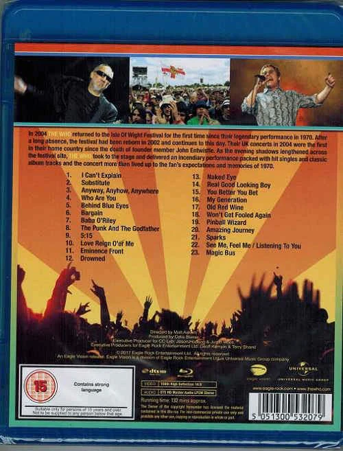 Who - Live At The Isle Of Wight 2004 Festival (RA/B/C) - Blu-Ray - Music - Image 2