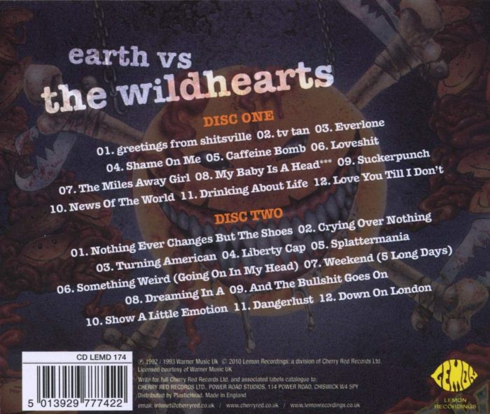 Wildhearts - Earth Vs The Wildhearts (2010 2CD reissue) - CD - New - Image 2