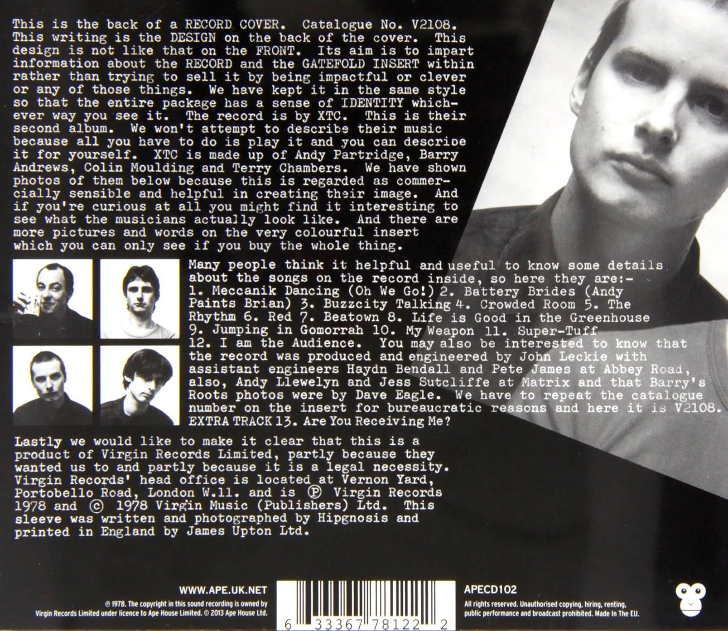 XTC - Go 2 (2013 reissue) - CD - New - Image 2